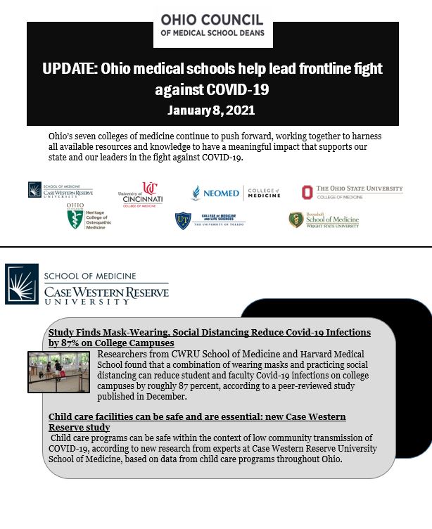 UPDATE: Ohio Medical Schools help lead frontline fight against COVID-19